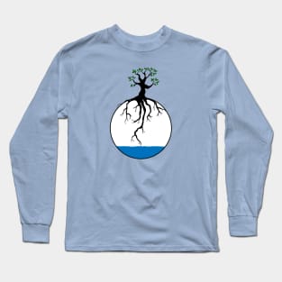 Tree with root in the water Long Sleeve T-Shirt